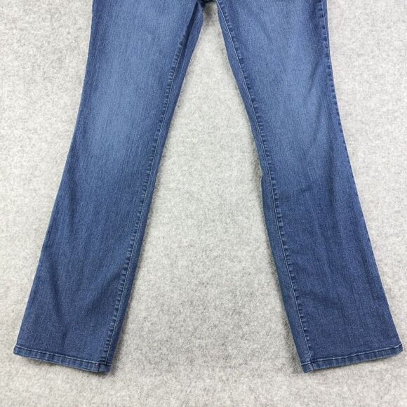 NYDJ Not Your Daughters Billie Mini Bootcut Jeans Womens 10 Dark Lift Tuck Tech - Picture 4 of 16